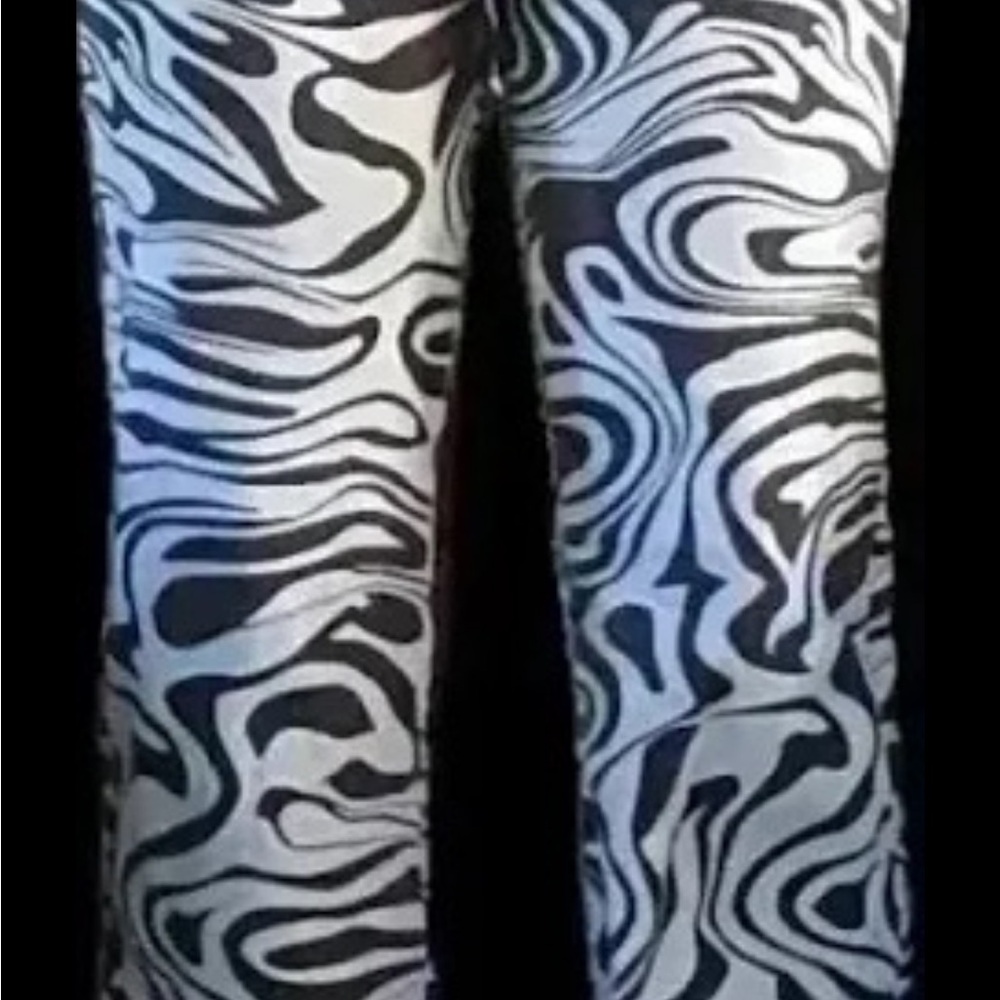 RSQ Brown and White Zebra Print Pants